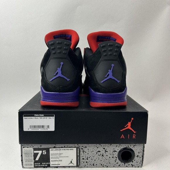 Nike Shoes Air Jordan 4 Retro NRG “Raptors OVO/Drake Signature” 2024 - Picture 5 of 12